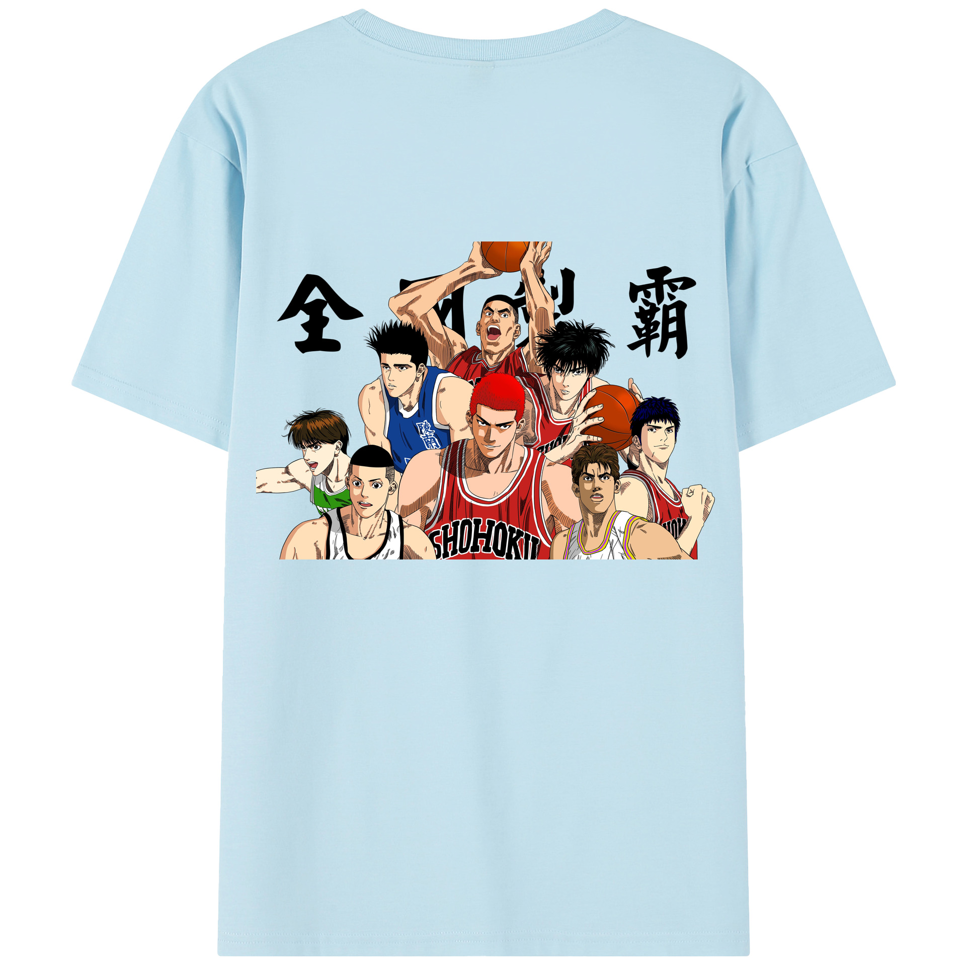 SLAM DUNK／スラムダンク 綿100％半袖Tシャツ（背面プリント）